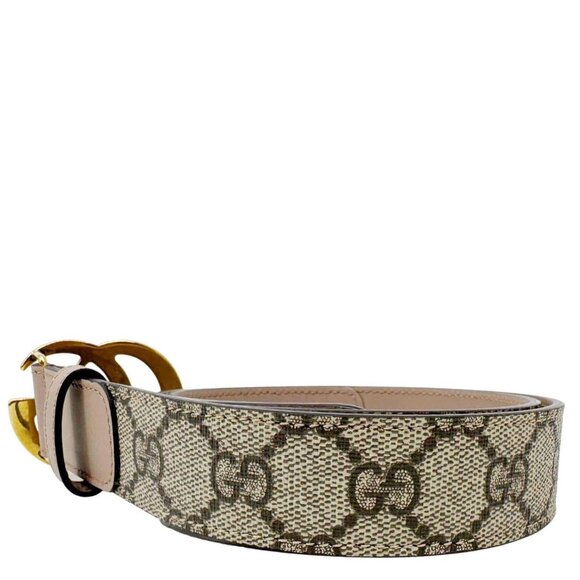 Gucci  Marmont GG Supreme Leather Belt Beige 625839 Size 75.30 main image 10